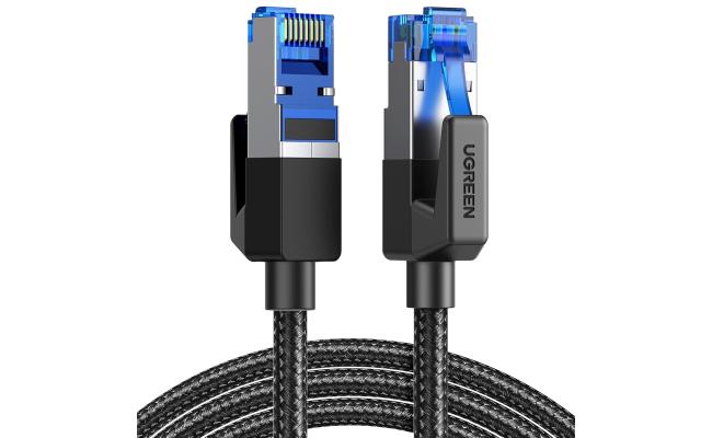 UGREEN Cat 8 Ethernet LAN Cable (5m) – 40Gbps | 2000MHz | Braided & Shielded (S/FTP) | 80433
